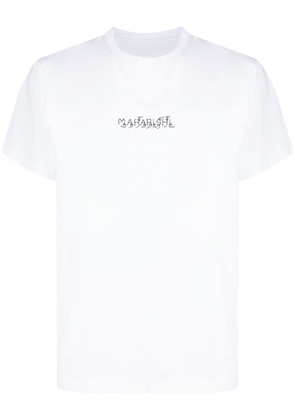 Maharishi logo-print organic cotton T-shirt - White
