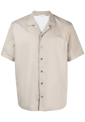 James Perse short-sleeves buttoned poplin shirt - Grey