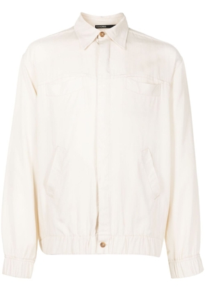 Handred elasticated-hem long-sleeved jacket - Neutrals