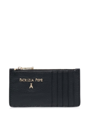 Patrizia Pepe logo-plaque zip-up purse - Black