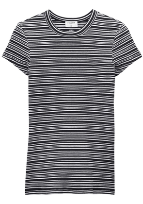 Filippa K striped fine-rib organic-cotton T-shirt - Brown