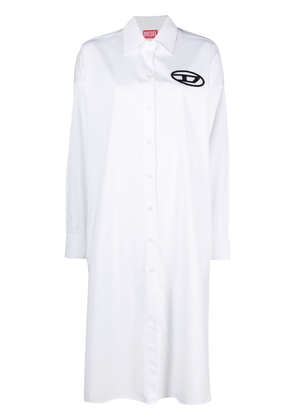 Diesel D-Lun shirt dress - White