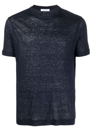 Cruciani lined short-sleeved T-shirt - Blue