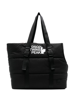 Dsquared2 logo-print padded tote bag - Black