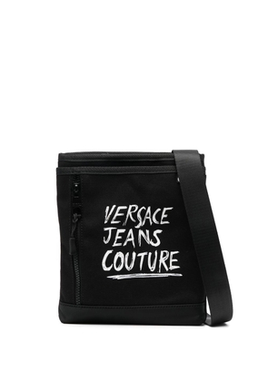 Versace Jeans Couture logo-print messenger bag - Black