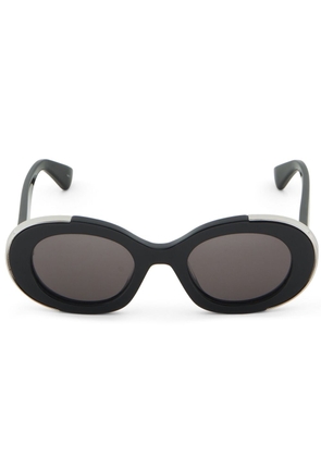 Alexander McQueen Eyewear The Grip oval sunglasses - Black