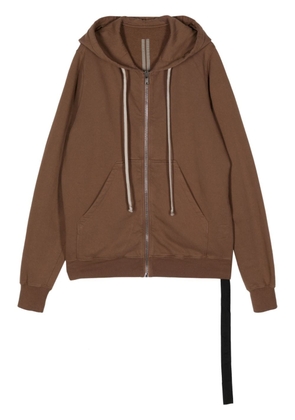 Rick Owens DRKSHDW zip-up cotton hoodie - Brown