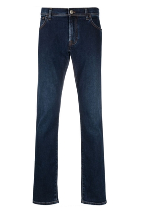 Corneliani low-rise straight-leg jeans - Blue