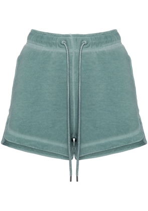 PINKO logo-print cotton shorts - Green