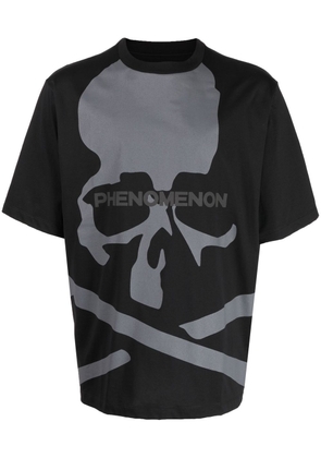 Mastermind World skull-print short-sleeved T-shirt - Black
