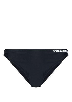 Karl Lagerfeld logo-print bikini briefs - Black