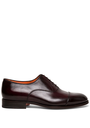 Santoni gradient-effect leather oxford shoes - Red