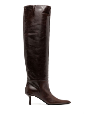 Alexander Wang pointed-toe knee-high boots - Brown