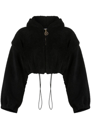 Patou Cropped faux-shearling jacket - Black