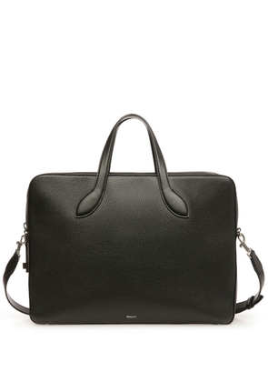 Bally combination-lock leather laptop bag - Black