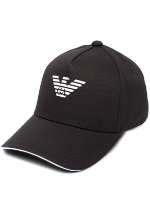 Emporio Armani logo baseball cap - Black