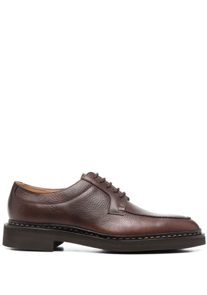 John Lobb grained leather derby shoes - Brown
