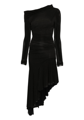 Philosophy Di Lorenzo Serafini draped asymmetric dress - Black