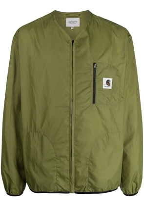 Carhartt WIP logo-patch V-neck bomber jacket - Green