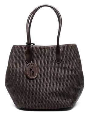 Polo Ralph Lauren leather shopper tote bag - Brown