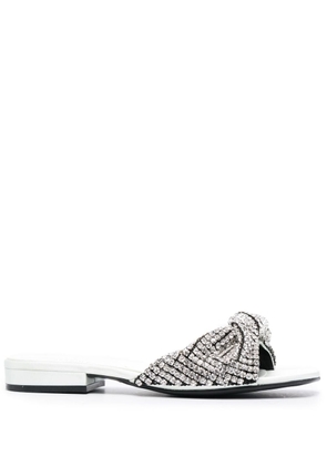 Sergio Rossi Evangelie crystal-embellished sandals - Silver
