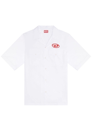 Diesel S-Mac-22-B logo-embroidered shirt - White