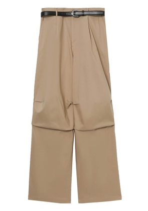tout a coup belted wide-leg trousers - Neutrals
