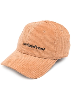 STYLAND x notRainProof embroidered-slogan baseball cap - Brown