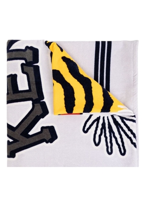 Kenzo Kvarsity cotton beach towel (100cm x 170cm) - White