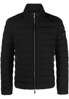 Moorer Ray-KN zip-up padded down jacket - Black