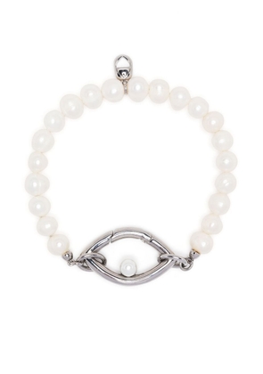 Capsule Eleven Eye pearl bracelet - White