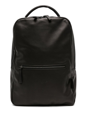 Marsèll Scomparto logo-debossed leather backpack - Black