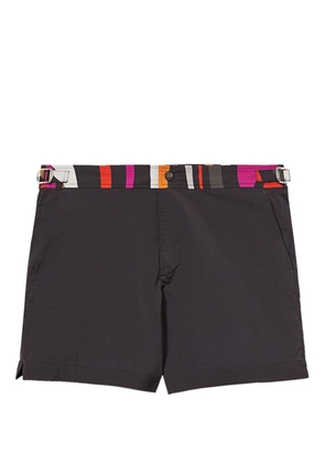 PUCCI stripe-detailing swim shorts - Black