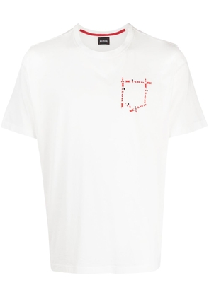 Kiton logo-print cotton T-shirt - White