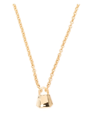 Rachel Jackson Art Deco padlock pendant necklace - Gold