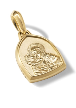 David Yurman 18kt yellow gold St. Anthony pendant