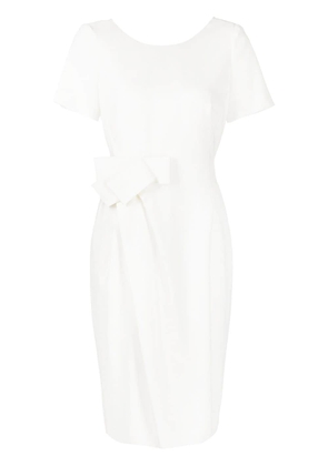 Paule Ka short-sleeve pencil dress - White