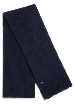 Alanui A Finest ribbed fringed scarf - Blue
