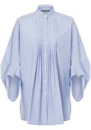 Alberta Ferretti striped cotton shirt - Blue