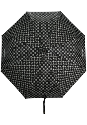 Moschino monogram-print umbrella - Black