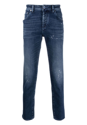 Jacob Cohën Scott low-rise tapered jeans - Blue