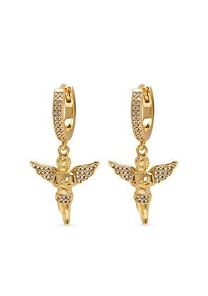 Nialaya Jewelry gold plated Angel huggie earrings