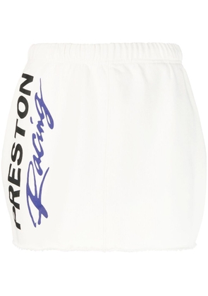 Heron Preston logo-print elasticated skirt - Neutrals