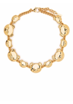 Moschino Teddy Bear chain choker - Gold
