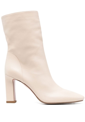 Aquazzura 90mm heeled leather boots - Neutrals