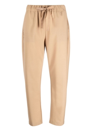 Semicouture drawstring-fastening waistband trousers - Neutrals