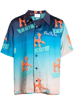 BLUE SKY INN dog-print short-sleeve shirt