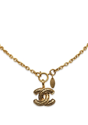 CHANEL Pre-Owned 1970-1980s CC pendant necklace - Gold