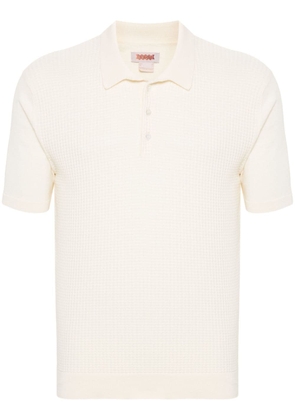 Baracuta waffle-knit cotton polo shirt - Neutrals