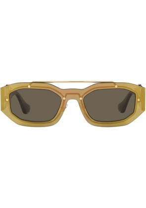 Versace Eyewear rectangle-frame sunglasses - Brown